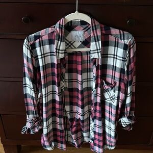 Rails button down flannel